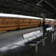The deserted train station in Jammu during the coronavirus lockdown.